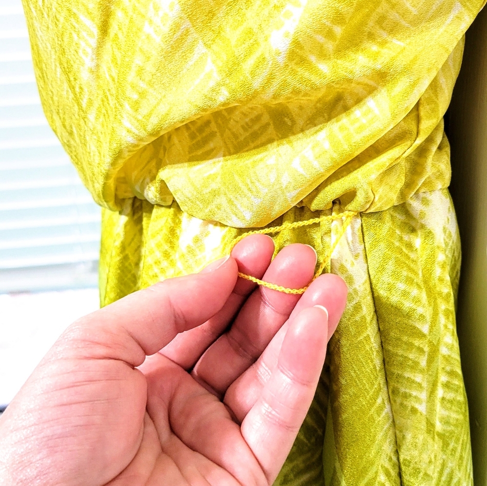 GUESS Dress Yellow Embellished Turquoise Ombre - Picture 6 of 8